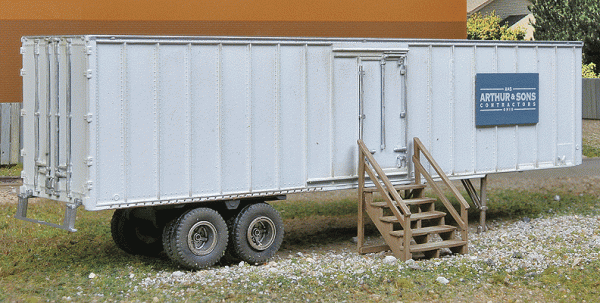 Walthers SceneMaster 2901  Construction Site Storage Trailer - Kit