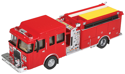 Walthers SceneMaster 13800  Heavy-Duty Fire Engine - Red