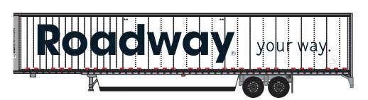 Trainworx 45384-07   Hyundai 53' Dry Van Semi Trailer, Roadway