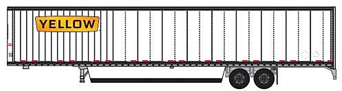 Trainworx 45385-04    Hyundai 53' Dry Van Semi Trailer, Yellow