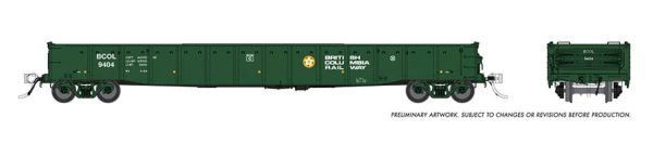 Rapido Trains 50047-1  52' 6" Mill Gondola, BCOL #9404