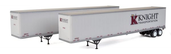 Walthers SceneMaster 2464  53' Stoughton Trailer, Knight Transportation (2 Pack)