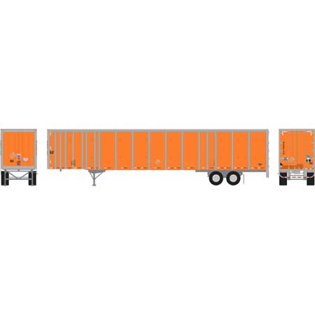 Athearn 72784  53' Wabash Plate Trailer, Orange (Ex-Schneider)