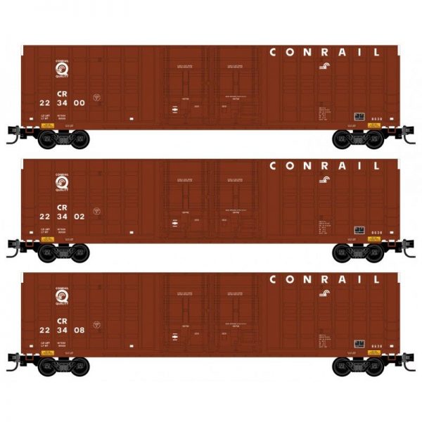 Micro Trains 99300181   60' Waffle Side, Double Plug Door High-Cube, Conrail