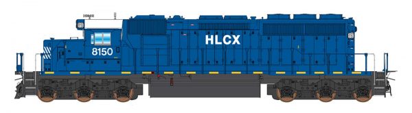 Intermountain Railway 69376-01S  SD40-2 Locomotive, Helm Leasing - Blue (DCC/Sound)