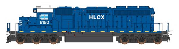 Intermountain Railway 69376S-01  SD40-2 Locomotive, Helm Leasing - Blue (DCC/Sound)