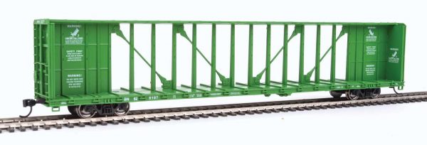 Walthers Mainline 4840   72' Centerbeam Flatcar with Standard Beam, BN