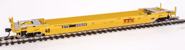Walthers Proto 109131  Gunderson Rebuilt All-Purpose 40' Well Car, TTX DTTX #455608 (TTX Patch)