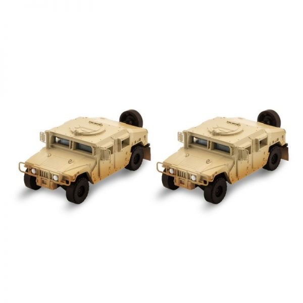 Micro Trains Line 49944001  Tan Weathered Humvee Vehicle 2-Pack