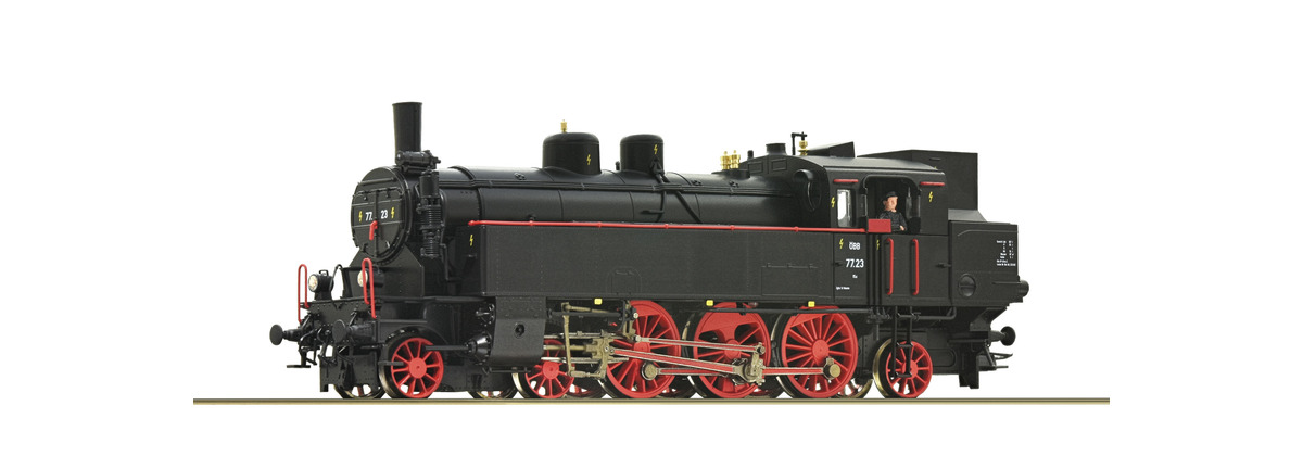 Roco 70076  Steam locomotive 77.23, ÖBB (DCC/Sound)