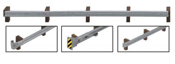 Walthers SceneMaster 4176  Roadway Guardrails -- Kit - 200' 60.9m Scale Long