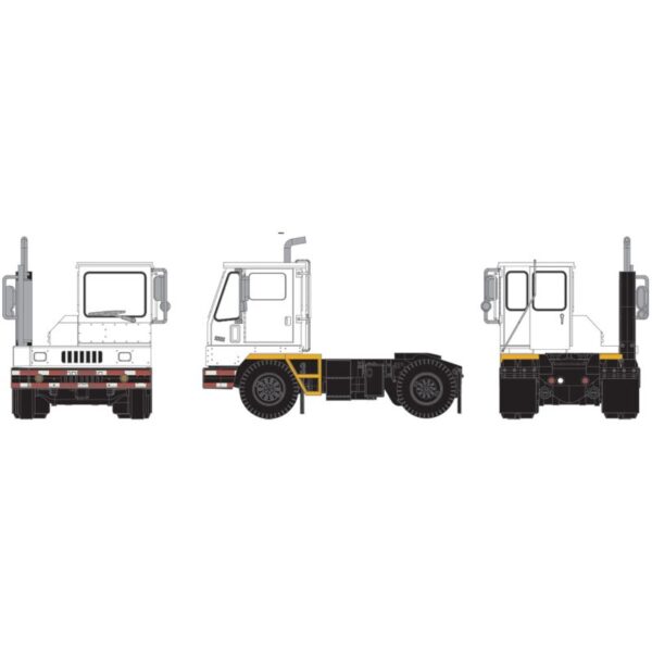 Athearn 29141  Modern Yard Tractor, White/Red&White Stripe