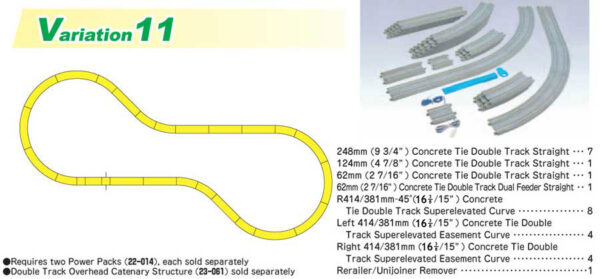 Kato 20870  N V11 Double Track Set