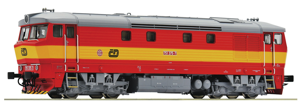 Roco 70923  Diesel locomotive class 751, CSD (DCC/Sound)