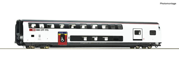 Roco 74714   1st class double deck coach with baggage compartment, SBB