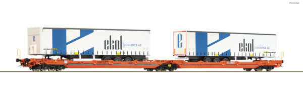 Roco 77392  Articulated double pocket wagon T3000e, Wascosa