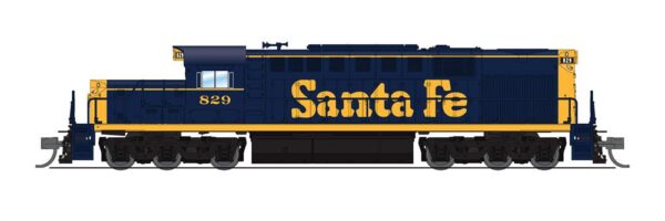 Broadway Limited Imports  6610 Alco RSD-15, AT&SF #829, Blue/Yellow Bookend Scheme (DCC/Sound)