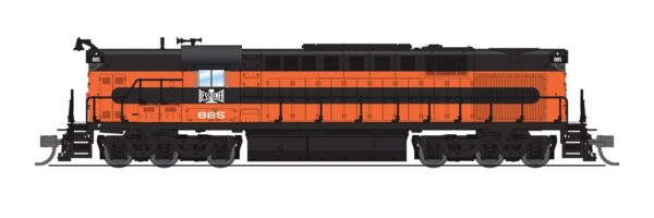 Broadway Limited Imports  6614 Alco RSD-15, B&LE #885, Orange & Black (DCC/Sound)