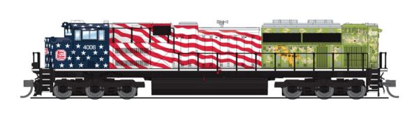 Broadway Limited Imports 7028 EMD SD70ACe, KCS #4006, Veterans Day Salute (DCC/Sound)
