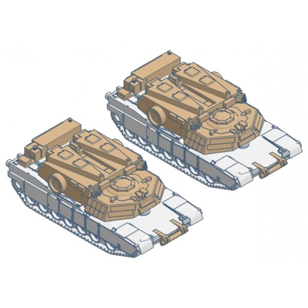 Micro Trains Line 49945914  M1 Abrams Tank M1 Panther Mine Clearing Vehicle 2-Pack