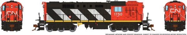 Rapido Trains 32055 RSC-14, Canadian National - Stripes #1750