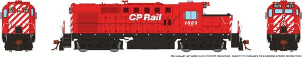 Rapido Trains 32065  RS-18u, CP Rail (No Multimark) #1825