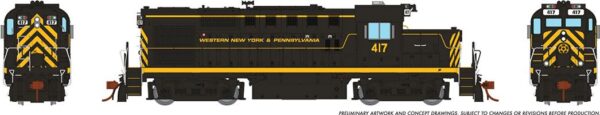 Rapido Trains 32081 RS-18u, Western New York & Pennsylvania #417