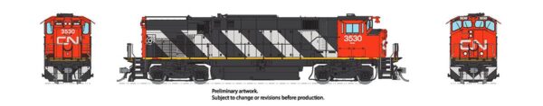 Rapido Trains 33012  MLW M420, CN - Stripes Scheme (MR-20b): #3539