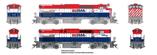 Rapido Trains 33032  MLW M420 + M420B, BCR - Red, White & Blue Scheme: #641 + #681