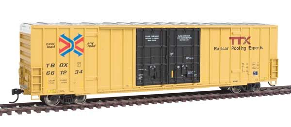 Walthers Mainline 3014   60′ High-Cube Plate F Boxcar, Trailer Train TTX #661234