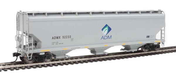 Walthers Mainline 7684   HO 60' NSC 5150 3-Bay Covered Hopper, Archer-Daniels-Midland ADMX #52360