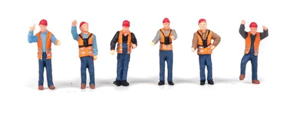 Walthers SceneMaster 6065  Railroad Yard Crew Pkg(6)