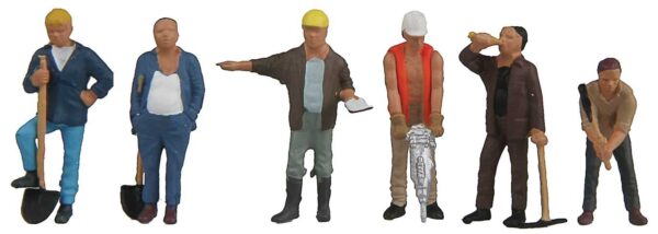 Walthers SceneMaster 6022  Construction Workers pkg(6)