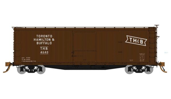 Rapido Trains 130112  40 ft USRA Double-Sheathed Wood Boxcar - 4-Pack - TH&B (Red) - #s 4640, 4763, 4627, 4640