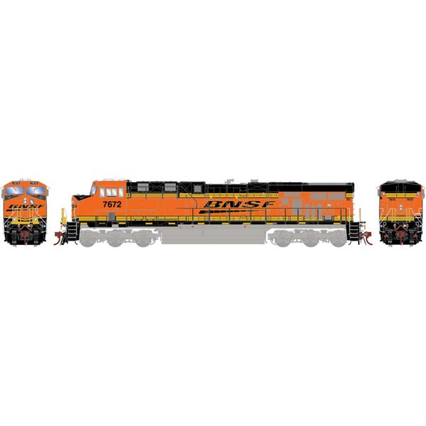 Athearn Genesis 83099   ES44DC Locomotive, BNSF #7672