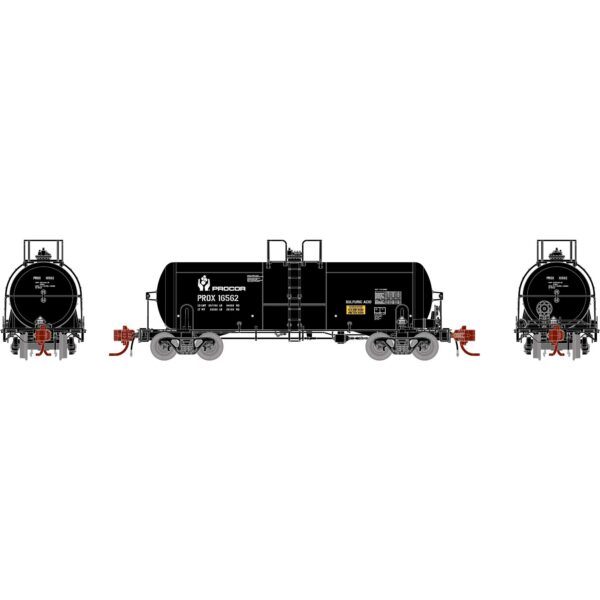 Athearn 15317  13,600-Gallon Acid Tank, PROX, Black #16562