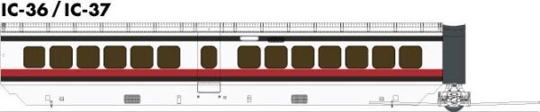 Rapido Trains 203103  UAC TurboTrain Additional Coach: Early Amtrak