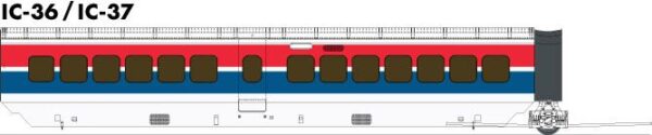 Rapido Trains 203104  UAC TurboTrain Additional Coach: Late Amtrak