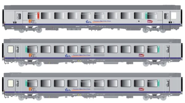 LS Models 41203  Three-piece express train passenger car set, SNCF