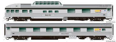 Rapido Trains 550107  The Canadian Prestige Car Set: Chateau Cadillac, Chateau Dollard, Park : VIA Rail Canada