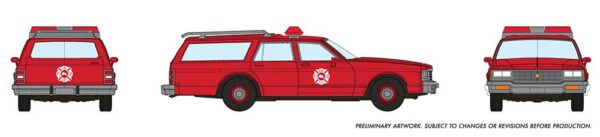 Rapido Trains 800011  Chevrolet Impala Wagon: Fire Chief