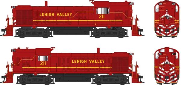 Bowser 25247  RS-3 Hammerhead, Lehigh Valley #211 Late Red