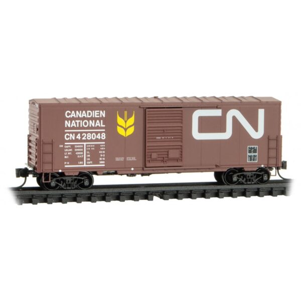 Micro Trains 02400510   40’ Boxcar, CN “noodle”  #428048