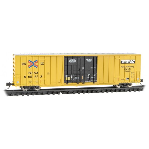 Micro Trains 12351011   60' Rib Side, Double Plug Door High-Cube, TTX #665113