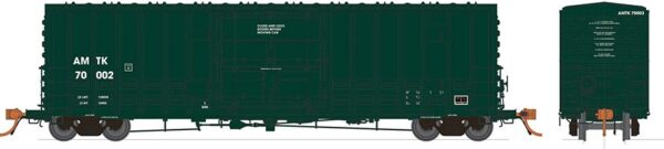 Rapido Trains 537006A   B100 Boxcar: Amtrak - Green #70002