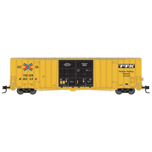Micro Trains 12352011   60' Rib Side, Double Plug Door High-Cube, TTX #665130