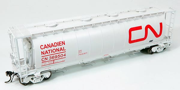 Rapido Trains 127024-1   NSC 3800cuft Cylindrical Hopper: Canadian National - Noodle (White) #369376