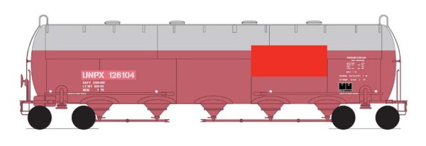 InterMountain Railway 48910-01  Procor Pressure Flow Hoppers, UNPX ex-Halliburton #126104