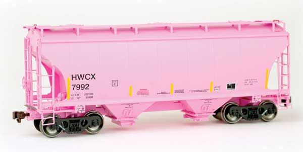 American Limited Models 2031  TrinityRail 3281 Cu.Ft. 2-Bay Covered Hopper, HWCX #7992