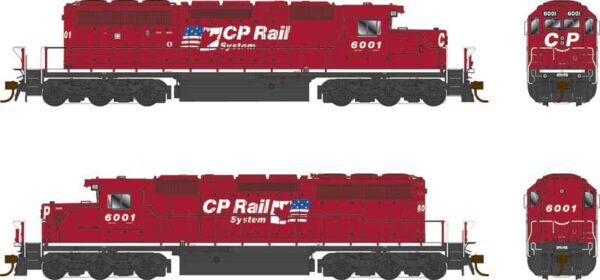 Bowser 25327  SD40-2, CP Dual Flags #5958